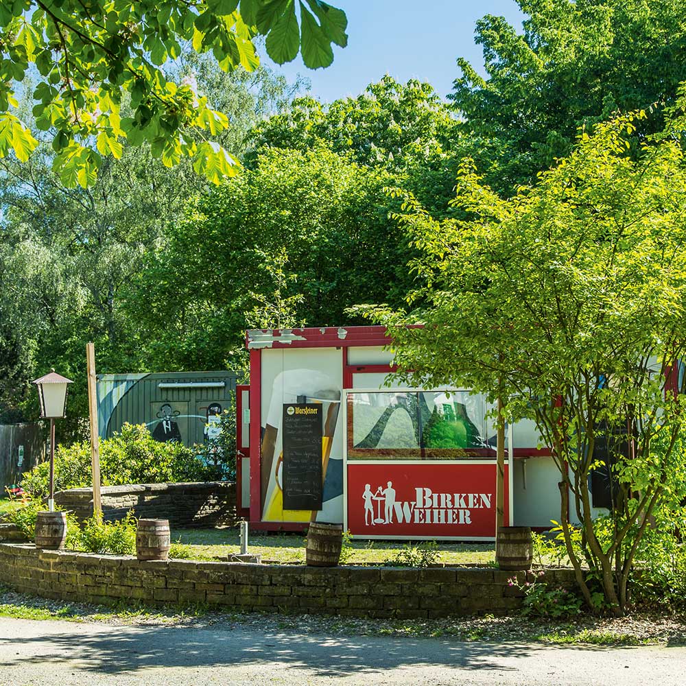 Biergarten direkt nebenan