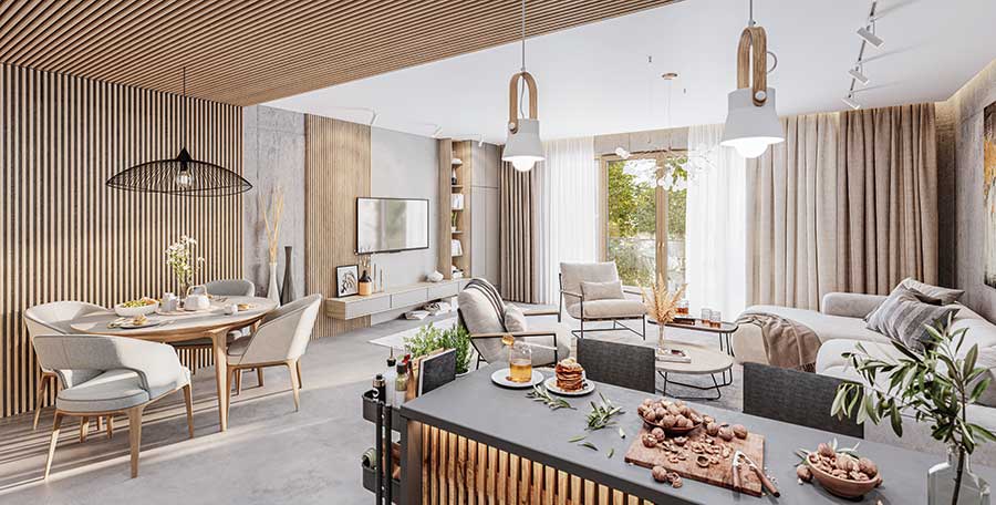 Wohnzimmer: Br&uuml;hler Straße 2/6